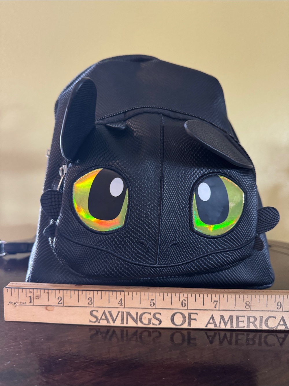Black Toothless 🖤 Dragon Eye Mini Backpack - Picture 9 of 9